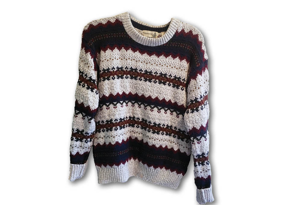 an image of a sweater which is in my 10 piece summer capsule wardrobe