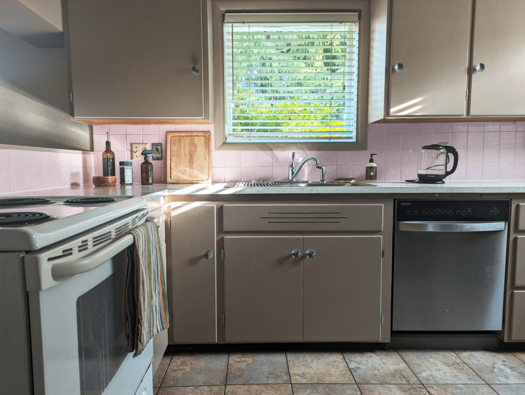 An image of a minimalist kitchen