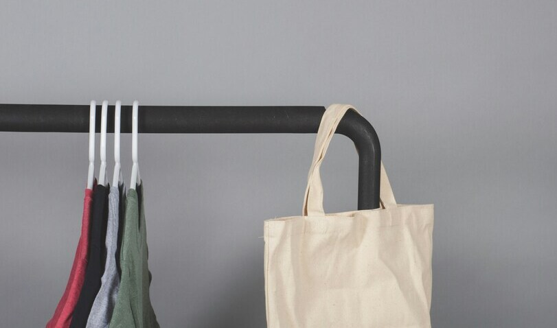 A minimalist clothing rack