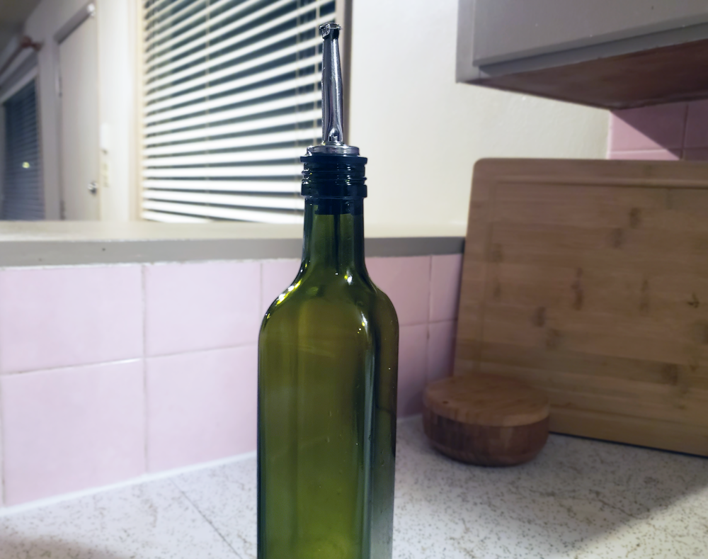 An image of an olive oil dispenser